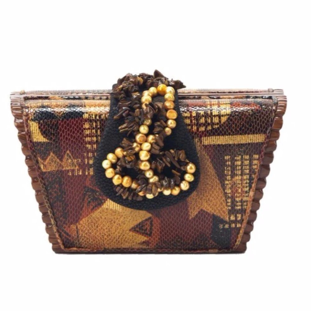 Melinda Handmade Acacia Wood Handbag